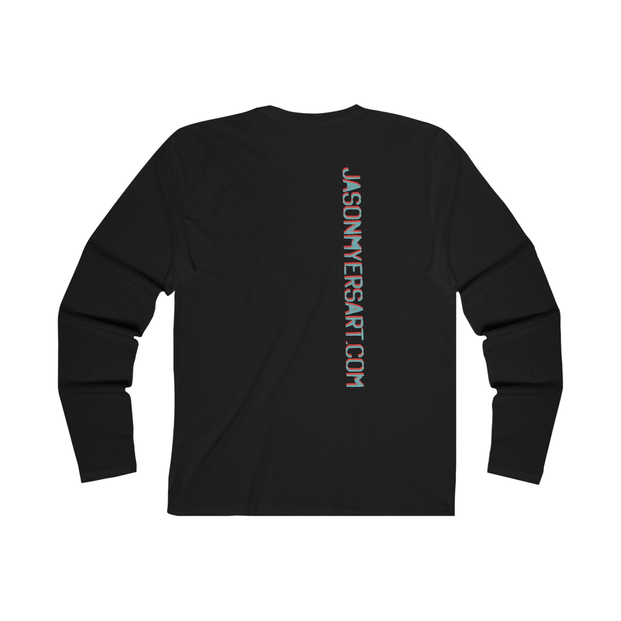 "Braincase" Men's Long Sleeve Black Crew Tee