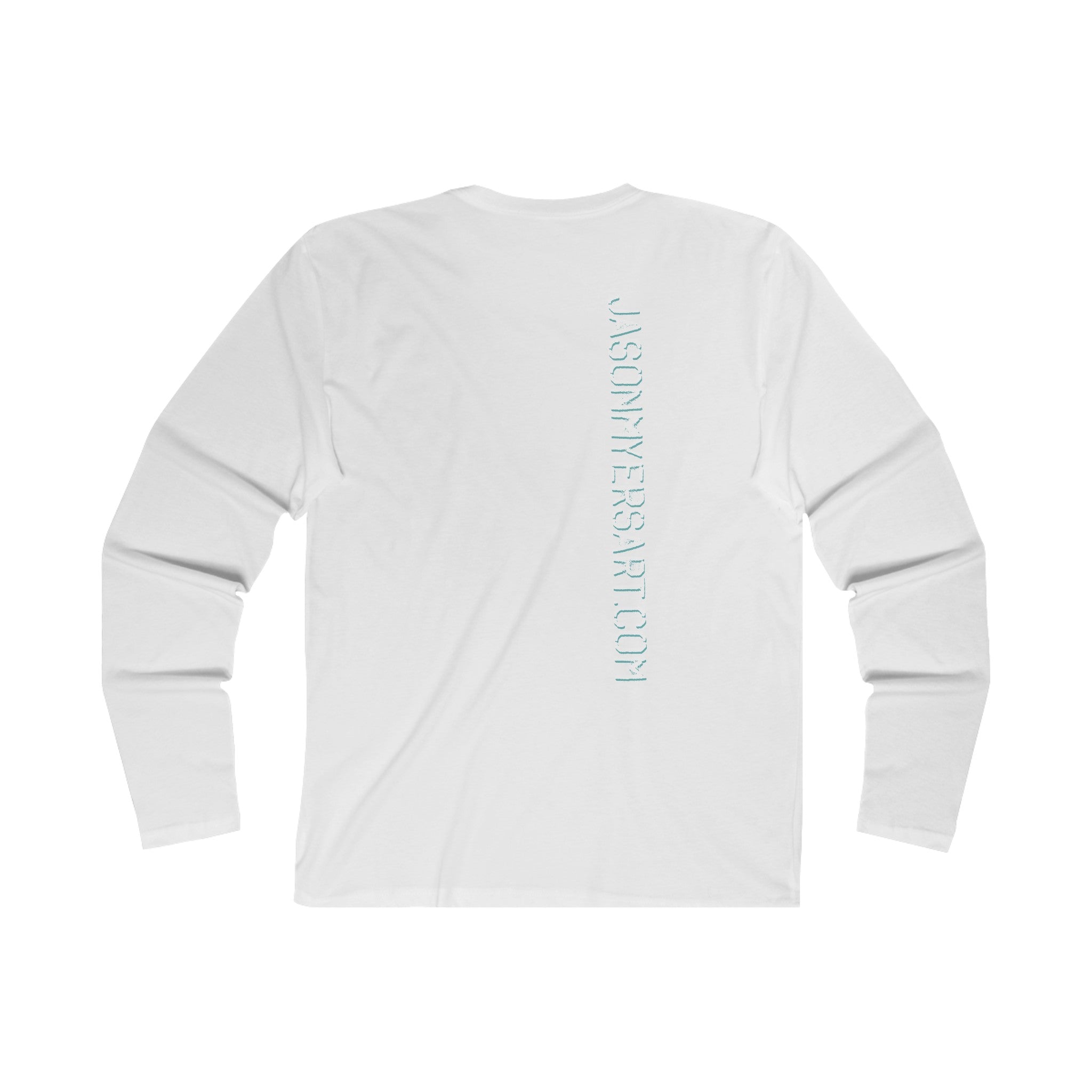 "Braincase"  Men's Long Sleeve Grey Crew Tee