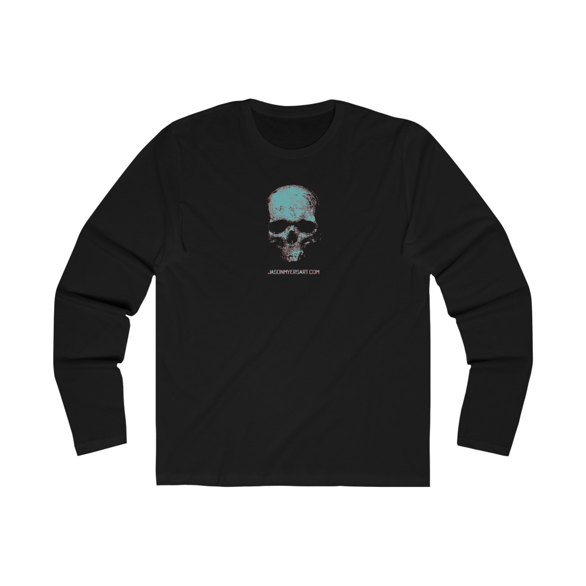 "Braincase" Men's Long Sleeve Black Crew Tee